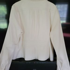 Leather jacket from Banana Republic. Off-white, XL